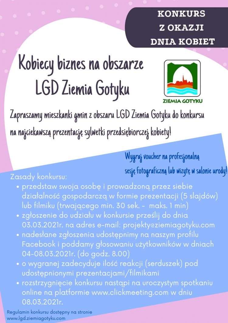 Kobiecy biznes na obszarze LGD Ziemia Gotyku