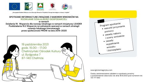 spotkanie informacyjne związane z naborem wniosków na rozwijanie dz. g.