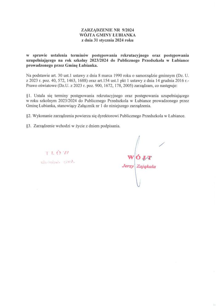 zarządzenie