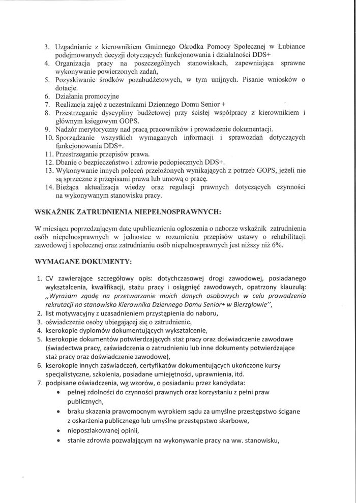 ogłoszenie