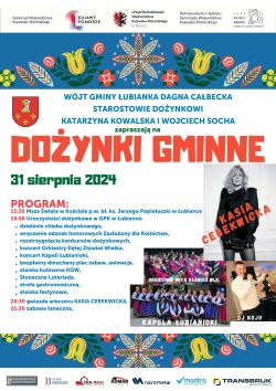 Plakat na Dożynki Gminne 2024