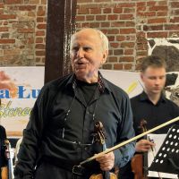 Artyści biorący udział w koncercie finałowym warsztatów na Zamku Bierzgłowskim