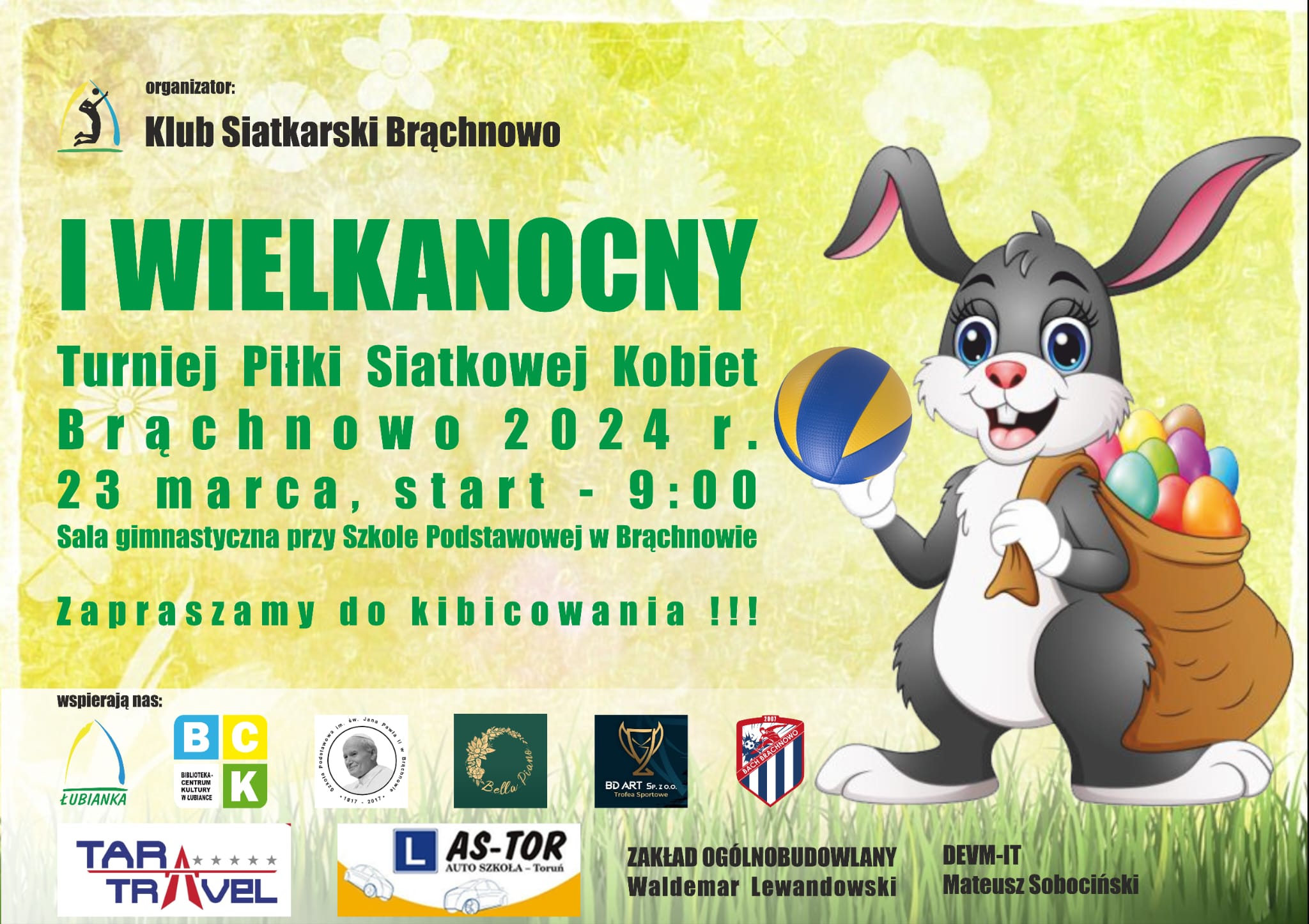 Zapraszamy na I Wielkanocny Turniej Piłki Siatkowej Kobiet