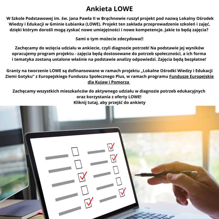 Ankieta LOWE - Link do ankiety