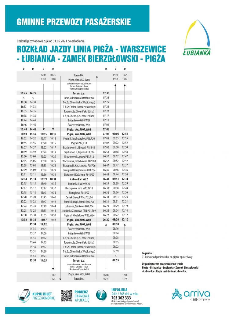 RJ FRPA Linia Toruń - Pigża - Warszewice - Łubianka - Pigża - Toruń od 31.05.2021-1-1