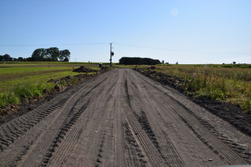 Zdjęcia inwestycji drogowej przed realizacją