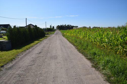Zdjęcia inwestycji drogowej przed realizacją