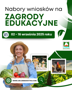 Nabór wniosków na zagrody edukacyjne 2-16 września 2025