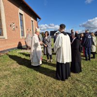 Zdjęcia z 19.10.2025 r. - msza św. odpustowa w kościele w Łubiance pod przewodnictwem biskupa Arkadiusza Okroja