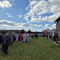 Zdjęcia z 19.10.2025 r. - msza św. odpustowa w kościele w Łubiance pod przewodnictwem biskupa Arkadiusza Okroja