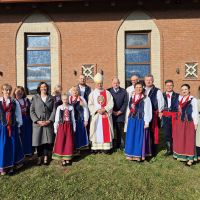 Zdjęcia z 19.10.2025 r. - msza św. odpustowa w kościele w Łubiance pod przewodnictwem biskupa Arkadiusza Okroja