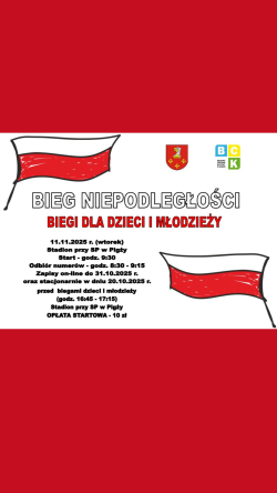 Bieg Niepodległości dla dzieci i młodzieży