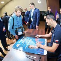 Spotkanie ze Słwomirem Uznańskim Wiśniewskim w Auli UMK