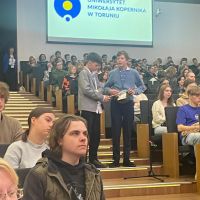 Spotkanie ze Słwomirem Uznańskim Wiśniewskim w Auli UMK