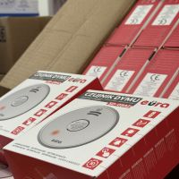 Zdjęcia z montażu czujek u mieszkańców gminy