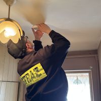 Zdjęcia z montażu czujek u mieszkańców gminy