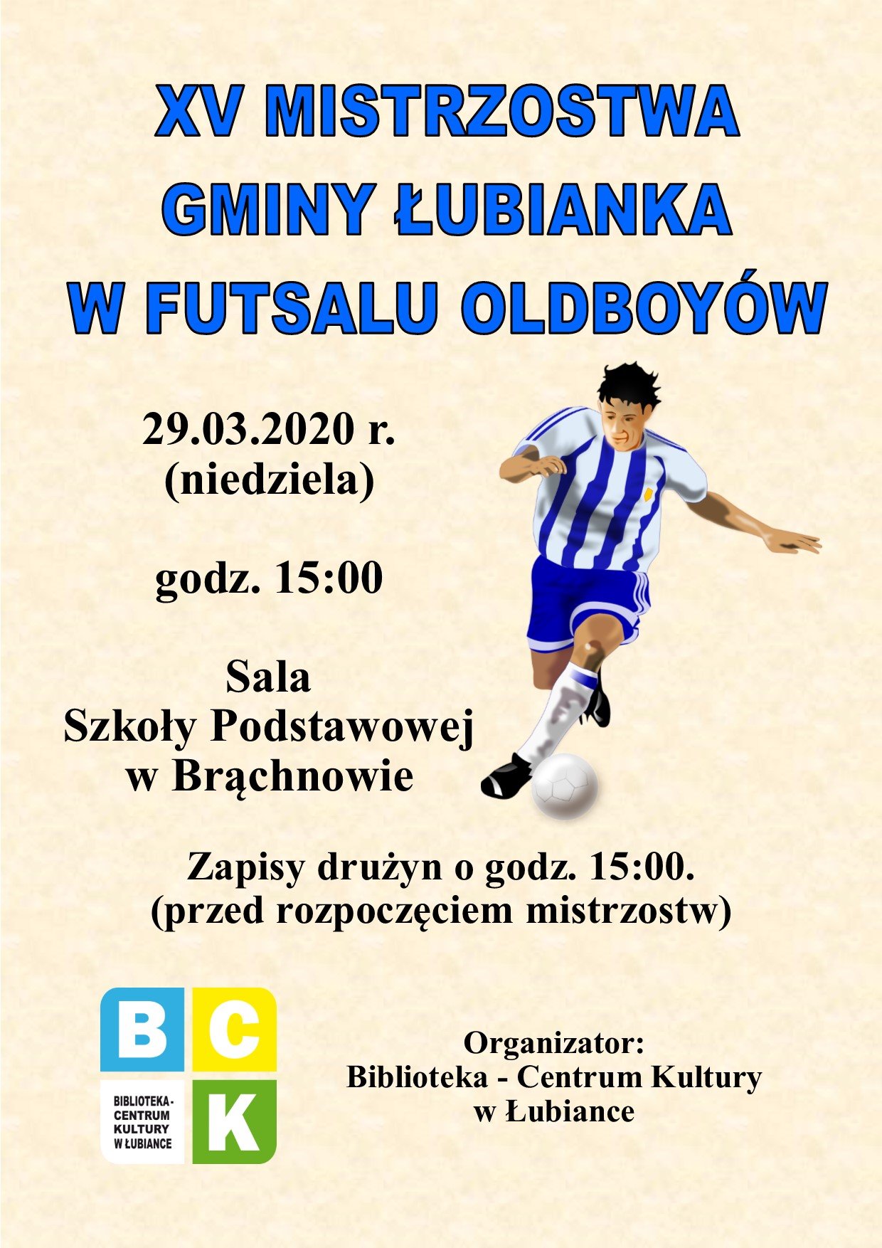 XV Mistrzostwa Gminy Łubianka w Futsalu Oldboyów