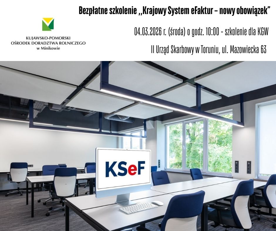Bezpłatne szkolenie KSeF dla KGW